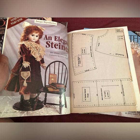 Lot Of 5 Doll Crafter Magazines With Sewing Patterns Various Years + Terri Lee - Picture 5 of 5